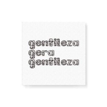 Imagem de Arte Maníacos Quadro Decorativo em Tela Canvas Gentileza Gera Gentileza - 50x50cm