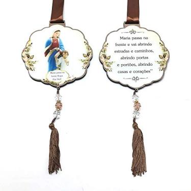 Imagem de Escapulário de Porta com Oração Maria Passa na Frente