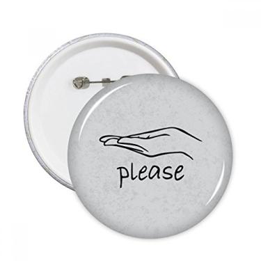 Imagem de Black Humility Gesto personalizado Pinos Redondo Emblema Decoração Roupas 5 peças Presente