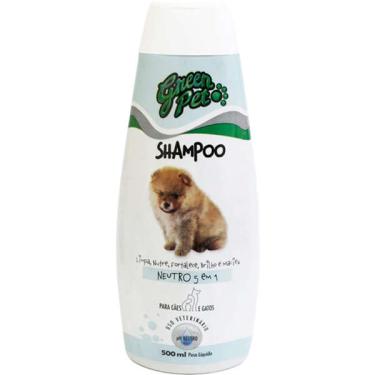 Imagem de Shampoo Neutro Green Pet Care 5 em 1 para Cães e Gatos - 500 mL