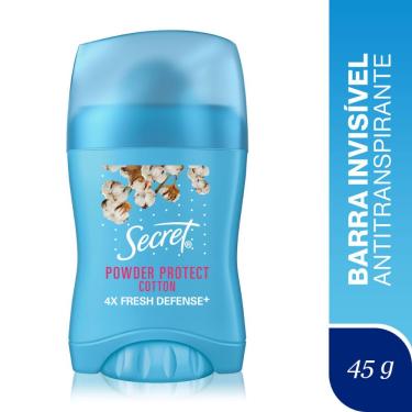 Imagem de Desodorante Antitranspirante Em Barra Secret Powder Protect Algodão 45G 