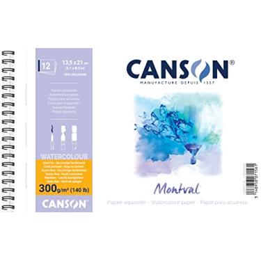 Imagem de Bloco montval aquarela fina A5 300g com 12 folhas Canson