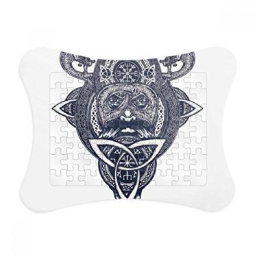 Imagem de Moldura de quebra-cabeça com desenho de pessoas de dragão chinês, enfeite de quebra-cabeça