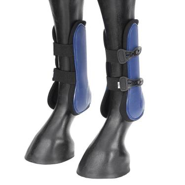 Imagem de Caneleira Hípica Instep Azul com Pino 23100
