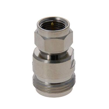 Imagem de Bettomshin 1 peça N fêmea para polegada F macho RF conector adaptador coaxial para antenas dispositivos LAN sem fio cobre prata