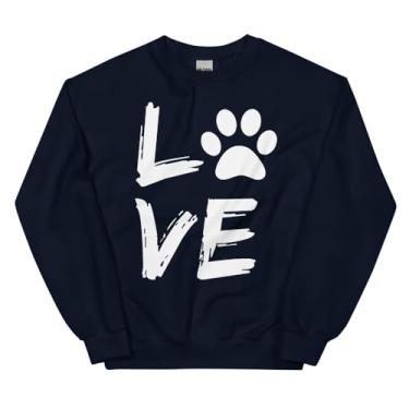 Imagem de Camiseta divertida para amantes de cães com definição de pata e mamães, presentes engraçados para pais 2, Azul marino, XXG