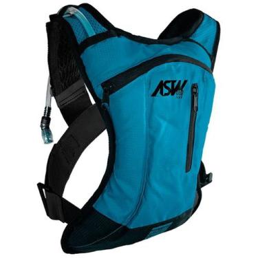 Imagem de Mochila De Hidratação Asw Tank Lite 2 Litros - Azul Aqua/Preto