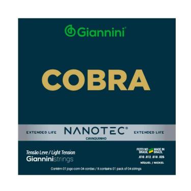 Imagem de Encordoamento Cavaco Giannini Gescl Pn Niquel Leve Protetiva Nanotec