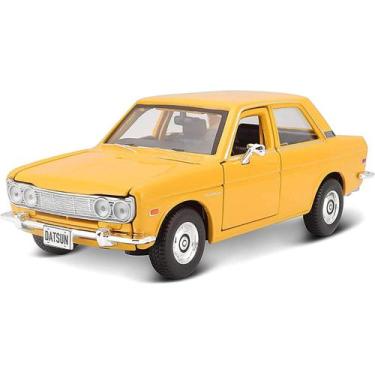 Imagem de Miniatura Carro Nissan Datsun 510 1971 1/24 Amarelo Maisto 31518