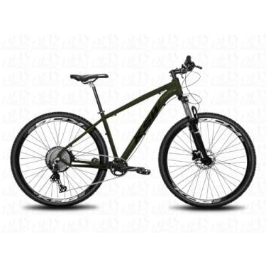 Imagem de Bicicleta KSW XLT 100 Aro 29 Em Aluminio 1x12v com Freios Hidraulicos e Suspensão de 100mm de cursor com Trava,21,Verde Pérola Preto