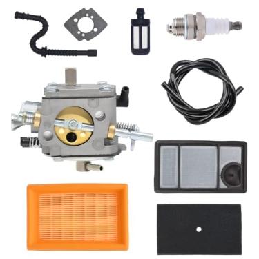 Imagem de FitBest Carburador TS400 com kits de ajuste de filtro de ar para Stihl TS 400 4223-120-0650 4223-120-0652 4223-120-0600 Tillotson HS-274E Serras de corte de carburador