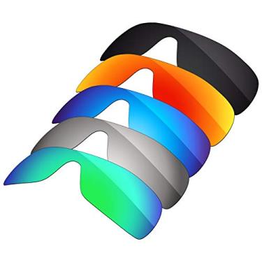 Imagem de Firtox 5 peças de lentes polarizadas de substituição compatíveis com óculos de sol Oakley Batwolf OO9101 - Pacote combo