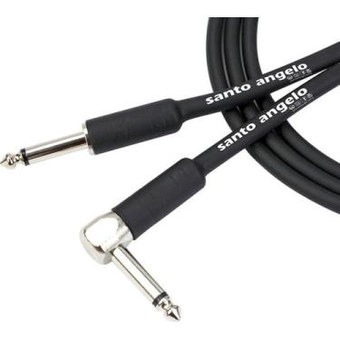 Imagem de Cabo De Guitarra Angel 0,30mm Conector P10/p10 90º 15ft 4,57 Metros Pr
