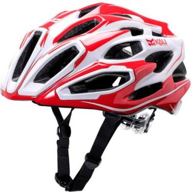 Imagem de Capacete Kali Maraka Road Zone Branco/Vermelho, M/G, Branco, Vermelho