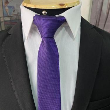 Imagem de Gravata Premium Roxo - Sem marca, Roxo 01