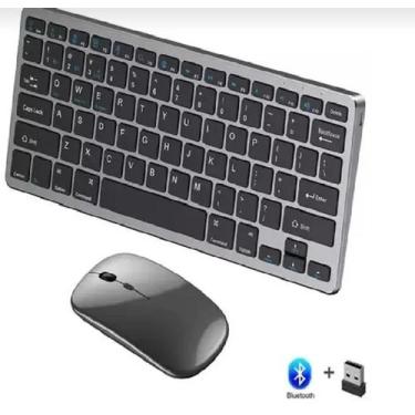 Imagem de Teclado E Mouse Sem Fio, Bluetooth, 2.4ghz Bateria Recarregavel - xtra