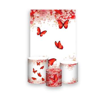 Imagem de Painel De Festa Vertical 1,50 x 2,20 + Trio De Capas Cilindro - Borbol