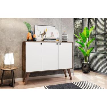 Imagem de Aparador Buffet 3 Portas Brienza Castani com Branco - Brienza Movelari