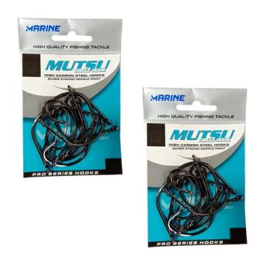 Imagem de 02 Cartela de Anzol MUTSU Blacknickel Marine Sports - n1/0