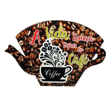 Imagem de Porta Filtro de Papel para Coador de Café Decorativo - Vida e Café - R