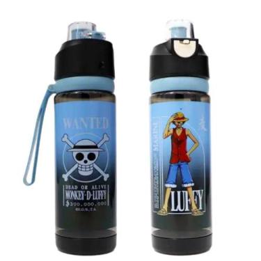 Imagem de Garrafa Com Trava One Piece Luffy 600ml Plástico Oficial Toei - Clube 