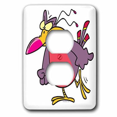 Imagem de 3dRose Lsp_104320_6 Capa para interruptor de luz Silly Angry Mad Bird