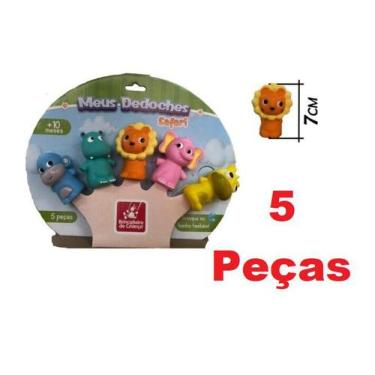 Imagem de Meus Dedoches Safari  c/ 5 unidades Brincadeira De Criança - Lynx prod