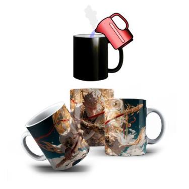 Imagem de Caneca de Porcelana Mágica Wukong Lenda Chinesa 325mL - VilelaGG