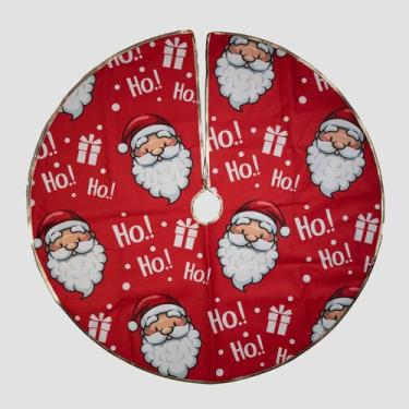Imagem de Saia Para Árvore de Natal Temática Papai Noel 90cm - Gici Christmas