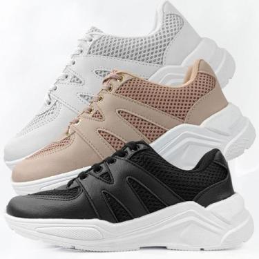 Imagem de Tênis Casual Style Lolla Maria Confortavel, Nude, 38