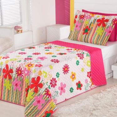 Imagem de Cobre Leito Infantil Garden Pink 2 Peças - Aquarela