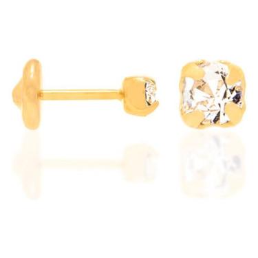 Imagem de Brinco Solitário Cravejado Por Zircônias D 527137 - Rommanel, Azul cla