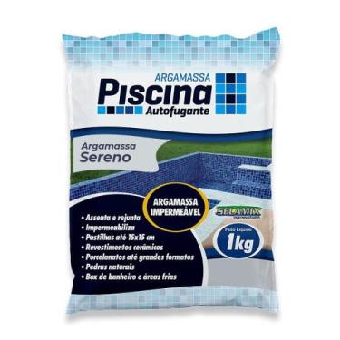 Imagem de Argamassa Piscina Aut. Impermeável Cor Sereno - SELAMIX, 1Kg