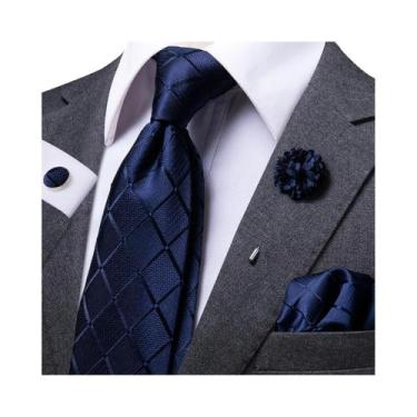 Imagem de Gravata de Seda Azul Clara para Casamento - 8,5cm - Hi-tie, N, 1656, X