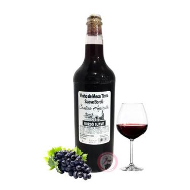 Imagem de Vinho Tinto Bordô Suave de Mesa Cantina Agrícola 1 Litro Original