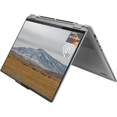 Imagem de Lenovo Laptop 2 em 1 Yoga 7 2023, tela sensível ao toque WUXGA de 16 polegadas, AMD Ryzen 5 7535U, 8 GB DDR5 RAM, SSD de 1 TB, AMD Radeon 660M, teclado retroiluminado, leitor de impressão digital,