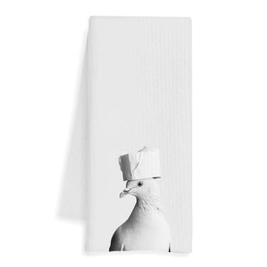 Imagem de WFSM Toalhas de mão para presentes de pinguim - Toalhas decorativas de pinguim para banheiro, decoração de banheiro de animais fofos, decoração de pinguins, presentes de pinguins para crianças