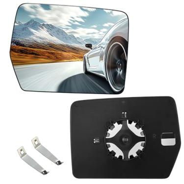 Imagem de SYKRSS Vidro espelhado não aquecido do lado direito do passageiro 4L3Z17K707AB compatível com Ford F150 2004-2010, espelho retrovisor direito direito do passageiro espelho retrovisor de vidro convexo