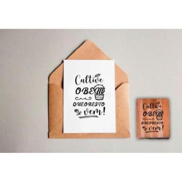 Imagem de carimbo decorativo frases motivacionais plaquinhas decoração para emba