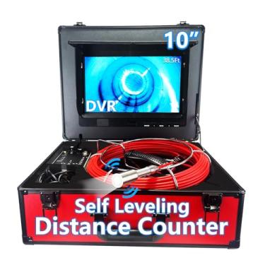 Imagem de Danculpe Câmera De Esgoto, Câmera De Inspeção De Drenagem De Canos De 10" Com Função Dvr E Luzes Led, 30 M/100 Pés, Câmera De Inspeção De Canos, Câmera De Inspeção De Esgoto Com Boroscópio Com Monit