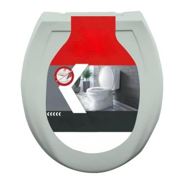 Imagem de Assento Oval Almofadado Confortável Para Vaso Sanitário Com Tampa Macia E Design Moderno E Durável(Verde)