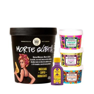 Imagem de Kit Lola Morte Subita Masc 450ml + Bemdita Ghee Cronograma 3x 100ml + 