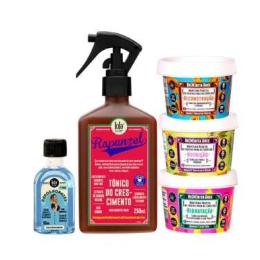 Imagem de Kit Lola Rapunzel Tonico + Bemdita Ghee Cronograma 3x 100ml + Danos Vo