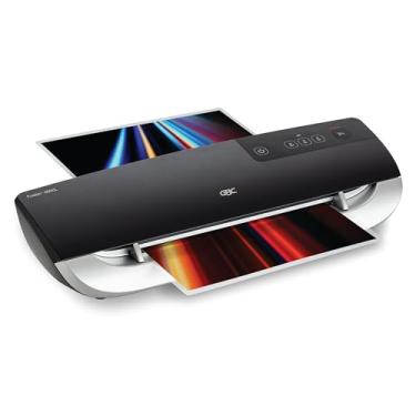 Imagem de GBC Máquina laminadora térmica, Fusion 3000L, 23 cm, aquecimento de 1 min, 3 ou 5 mil, com 30 bolsas de laminação EZUse para casa, escritório e sala de aula, preta (1703079)