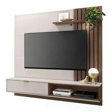 Imagem de Painel Home Para Tv 60" Tocantins Off White Nogueira Real Clb Off White Nogueira Real