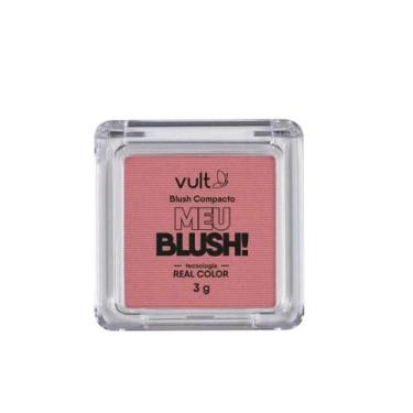 Imagem de Blush Compacto Rosa Perolado Vult 3G