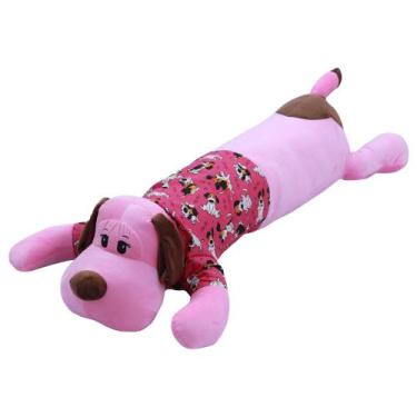 Imagem de Xuxão Travesseiro Apoio Para Corpo Pelúcia Dog - Bebê Feliz, Rosa