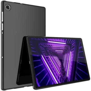 Imagem de BREPRIO Capa para Lenovo Tab K10 10,3 polegadas 2021 / M10 FHD Plus (2ª geração 2020), [leve + protetora] capa ultrafina macia à prova de choque, preta