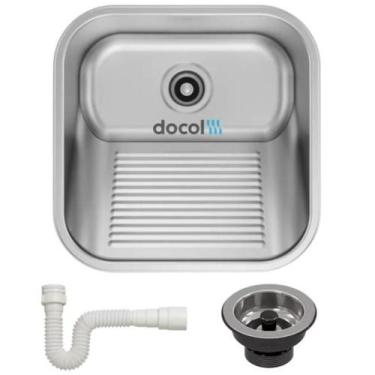 Imagem de Tanque Docol Inox 40x40x23 25L Fosco Lavanderia
