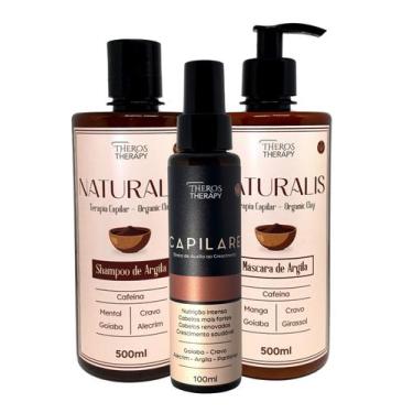 Imagem de Kit Antiqueda Argila Goiaba Alecrim cafeina + Tônico Crescimento poder